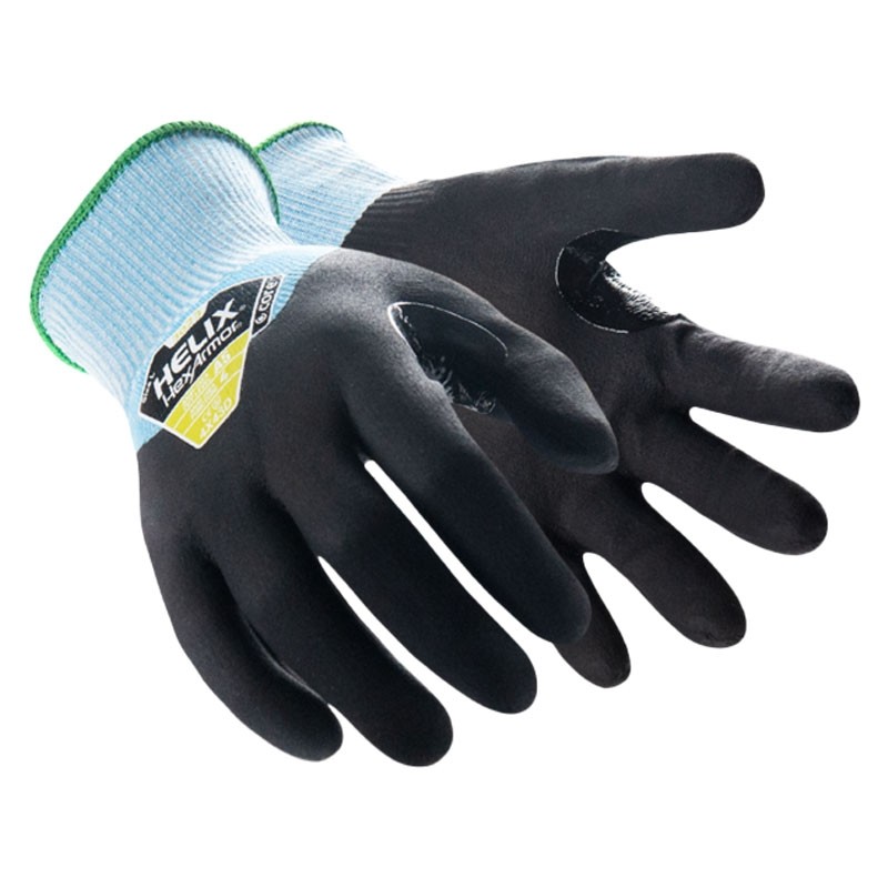 Helix® Core™ 15 Ga HPPE Three-Quater Palm Coating Nitrile Glove, Cut Resistant, Medium