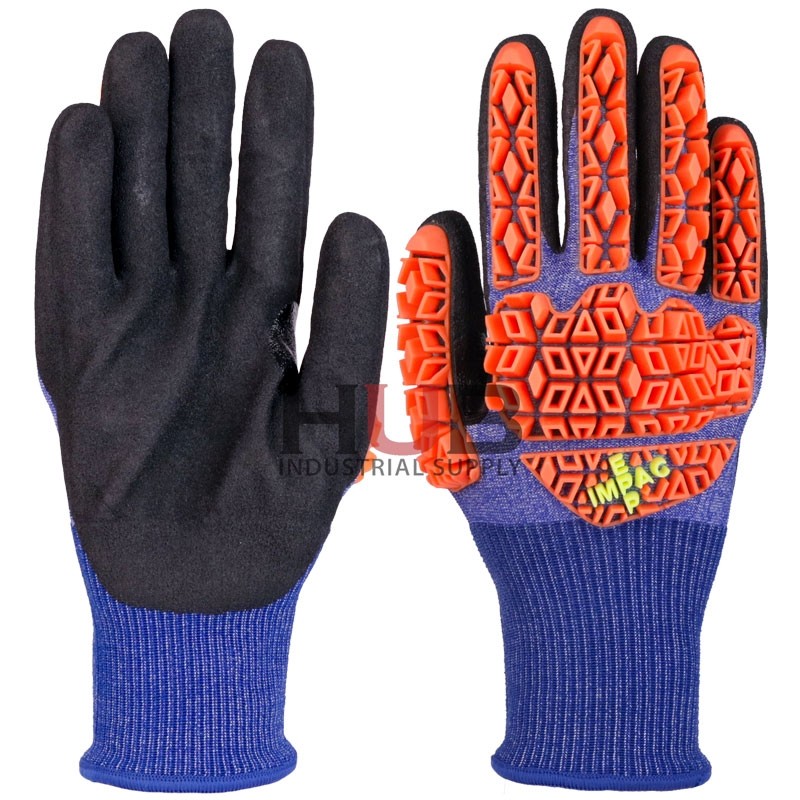 18ga HPPE Cut & Impact Resistant Glove, Nitrile MicroSurface Grip, Touchscreen Compatible, Small