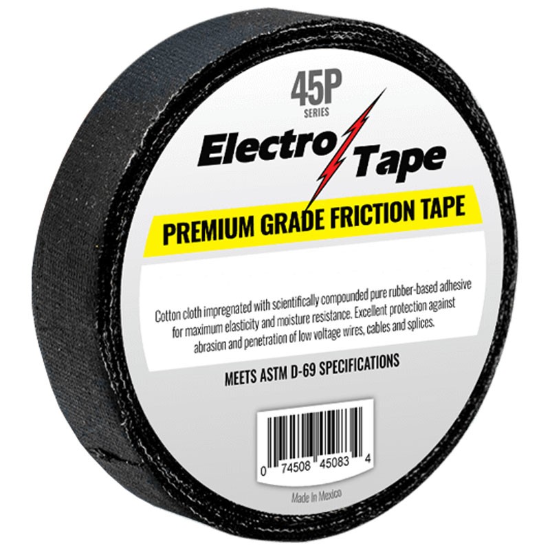 3/4" x 60' Premium Friction Tape, 15 Mil., Black