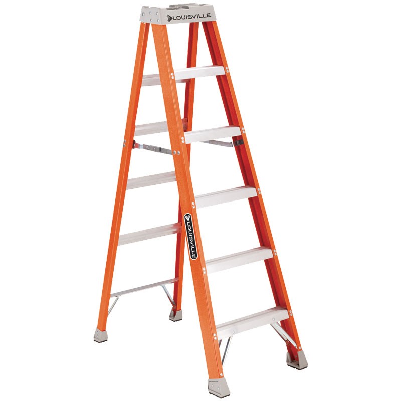 LOUISVILLE 6 FT FIBERGLASS STEP LADDER