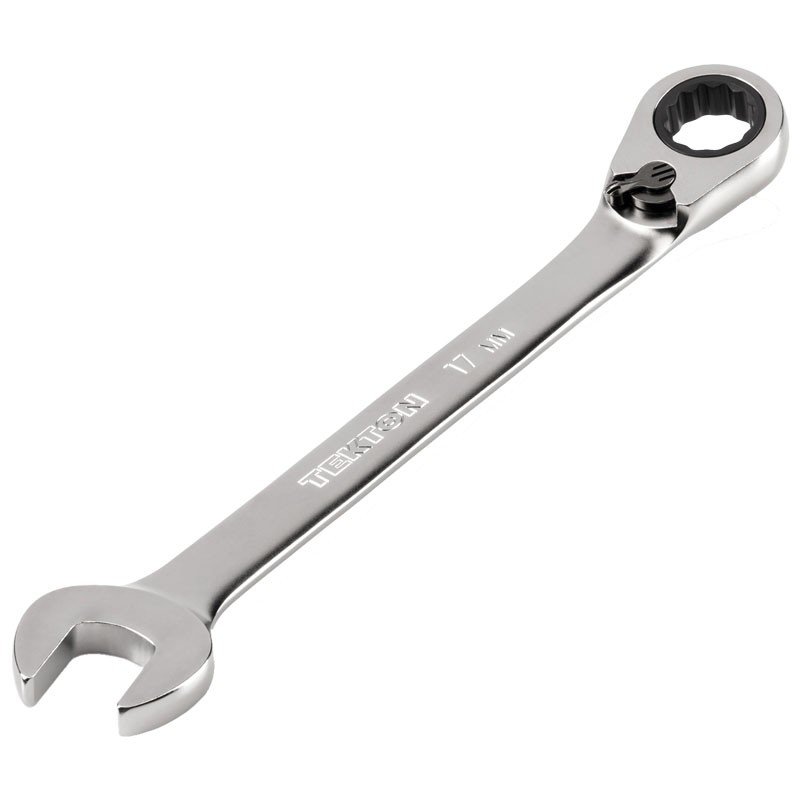 17 mm Reversible 12-Point Ratcheting Combination Wrench TEKTON