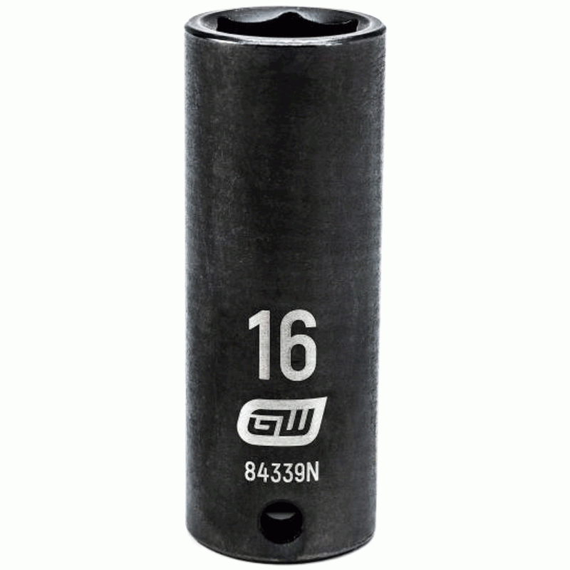 16MM x 3/8" Drive 6-Point Deep Impact Socket