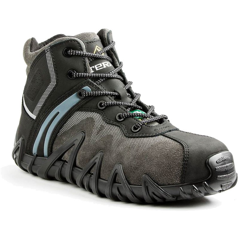Venom Mid Work Boot, Composite Toe, Puncture Resistant Sole, Black, Men's Size 9