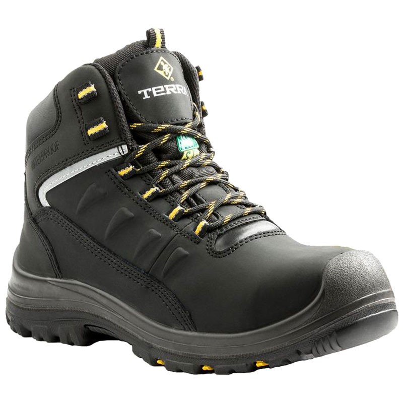 Findlay Work Boot, Composite Toe, Puncture Resistant Sole, Black, Men's Size 13