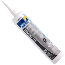 White Lightning® All Purpose RTV Silicone Rubber Caulk, 10 oz., White