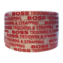 1" Composite Cord Strap, 1,850 Lbs Linear / 3,145 Lbs System Break Strength. White, 1,640'/Roll