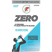 Gatorade G Zero Powder Packs, 20 Oz., Case of 96, Glacier Freeze