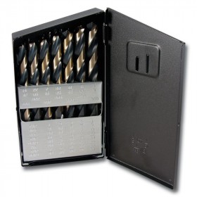 29-Pc Nitro Black & Gold Jobber Drill Bit Set