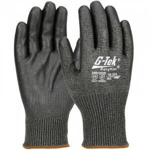 G-Tek® PolyKor® Blended Glove with Nitrile Coated Foam Grip on Palm & Fingers, Medium