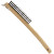 Curved Handle Wire 14" Scratch Brush w/ Scraper - Steel Wire - 3 x 19