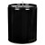 5 Gallon Black Tight Head Steel Pail w/2" & 3/4" Fittings