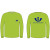 2-XL  NON-ANSI CREW NECK L/S T-SHIRT  1 POCKET, HI-VIS YELLOW  W/ V&S GALV LOGO (1C -2L)