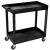 Luxor E-Series 2-Shelf Utility Cart