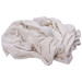 Reclaimed White Knit T-Shirt Rags - 25 LB. Case