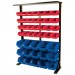 Metal Rack with Plastic Storage Bins