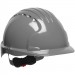 JSP® Hard Hat, Wheel Ratchet Suspension, Gray