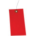 #8 (6-1/4" x 3-1/8") Tyvek Tag, Pre-wired, Red, 1000/CS