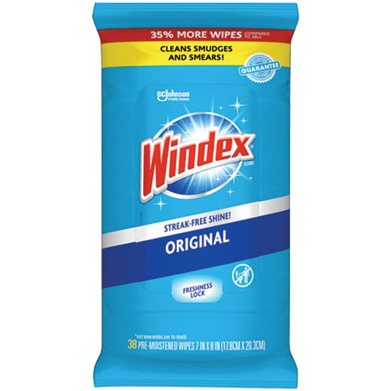 Windex® Glass & Surface Wet Wipes, 38 Wipes