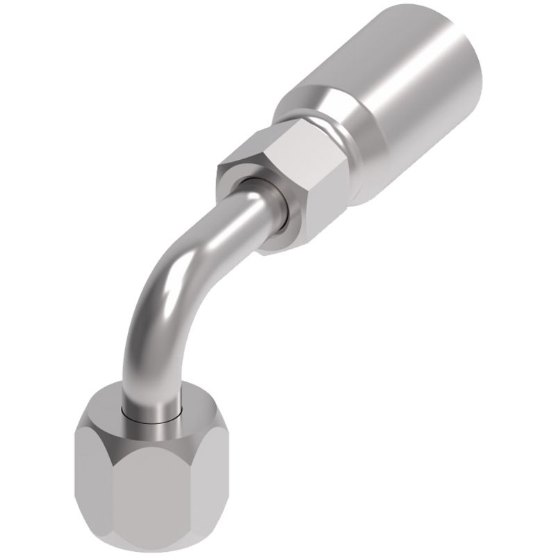 12E-672 3/4H X 3/4T E-Series Jic Female Swivel 90 Degree Elbow