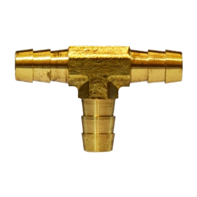 3/16" Hose Barb Tee, Brass