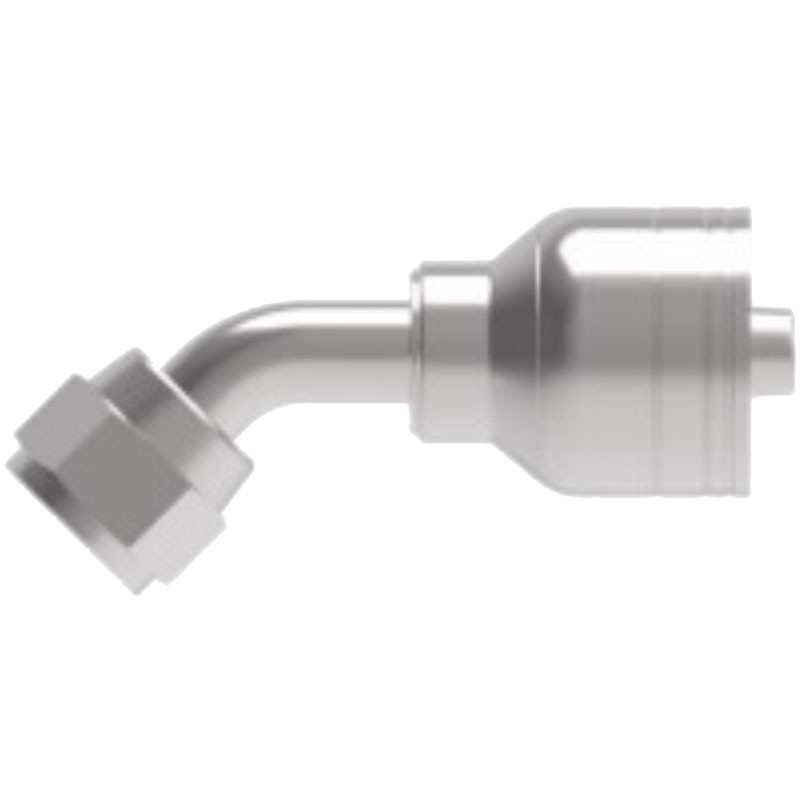 1/2" Hose x 1/2" Tube JIC/37° Female Swivel 45° Elbow 4S-Series