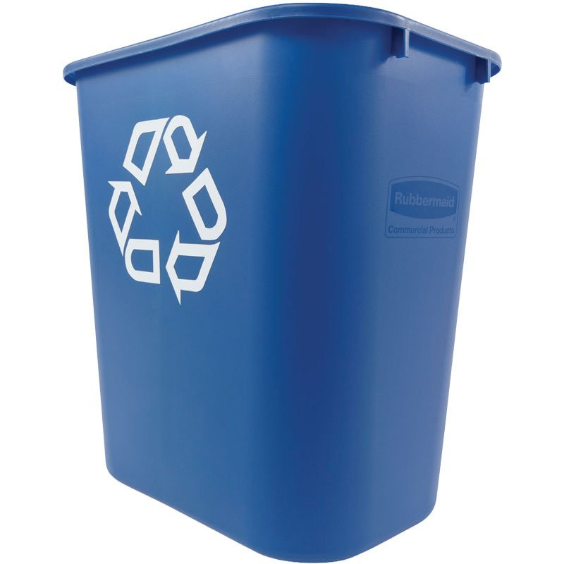 Rubbermaid® Blue Recycling Container, 7 Gallon
