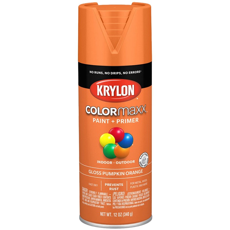 ColorMaxx™ Spray Paint, 12 Oz. Aerosol, Gloss Pumpkin Orange