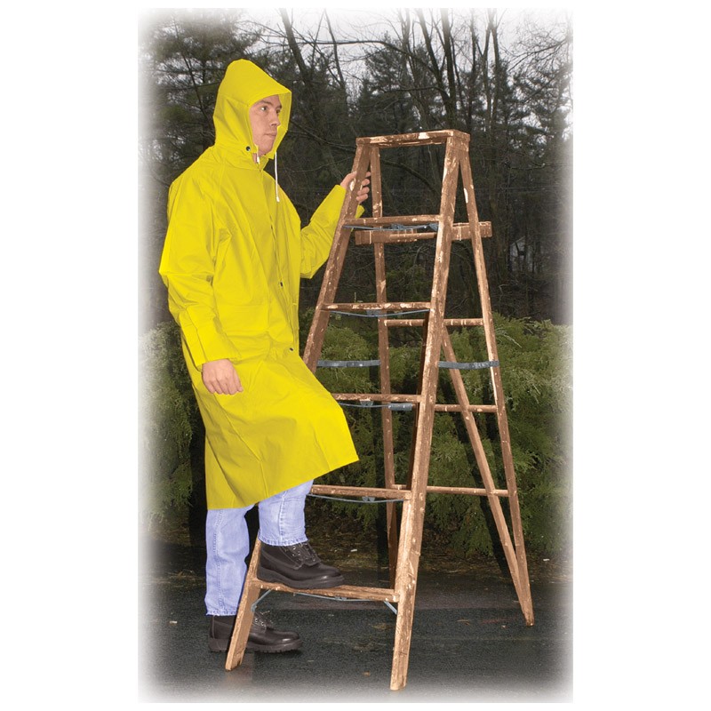 2-Piece 48" Raincoat, Yellow, 4-XL