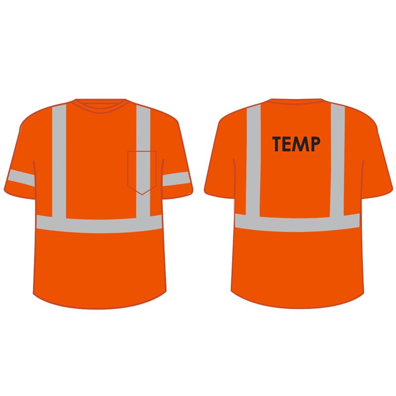 MD CLS 2 CREW NECK T-SHIRT ORANGE W/ PRATT LOGO 1C-1L