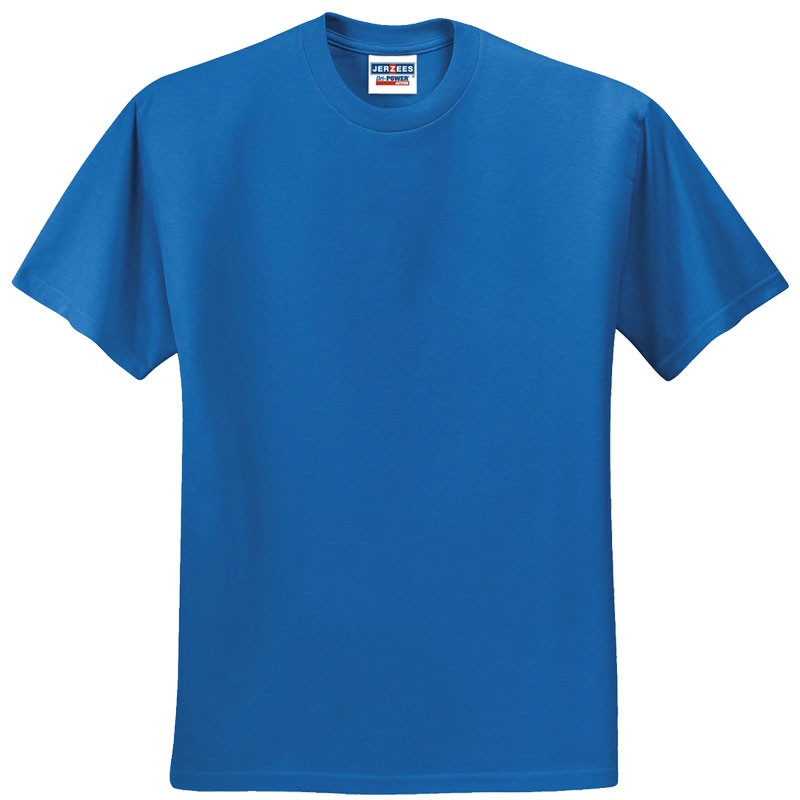 Dri-Power® Active 50/50 Cotton/Poly Royal Blue T-Shirt, Medium