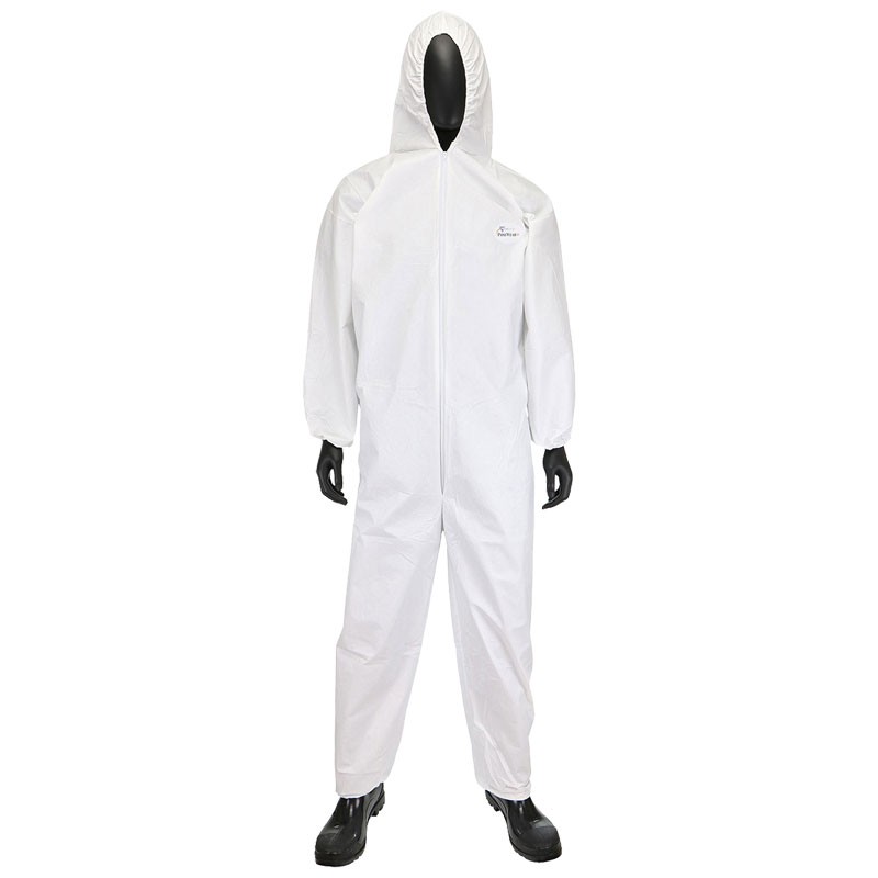 Better Microporous Coverall with Hood, Zipper, Elastic Hood, Wrists & Ankles, No Boots, 3-XL