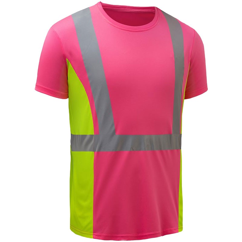 Non ANSI Pink Ladies Short Sleeve T-Shirt w/ Lime Contrasting, 5X-Large