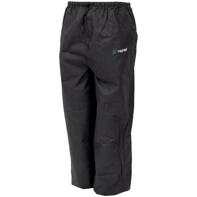 Frogg Toggs® Bull Frogg Rain Pants, Black, 2-XL
