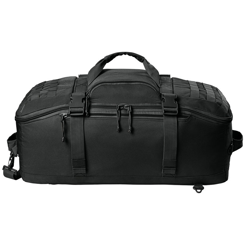 9"H x 24-1/2"W x 12-1/4" Tactical Barrel Duffel Bag, Black