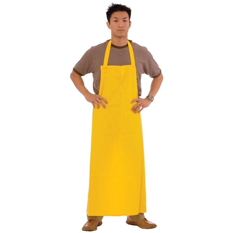 35" x 47" PVC/Poly Yellow Apron, 35 Mil