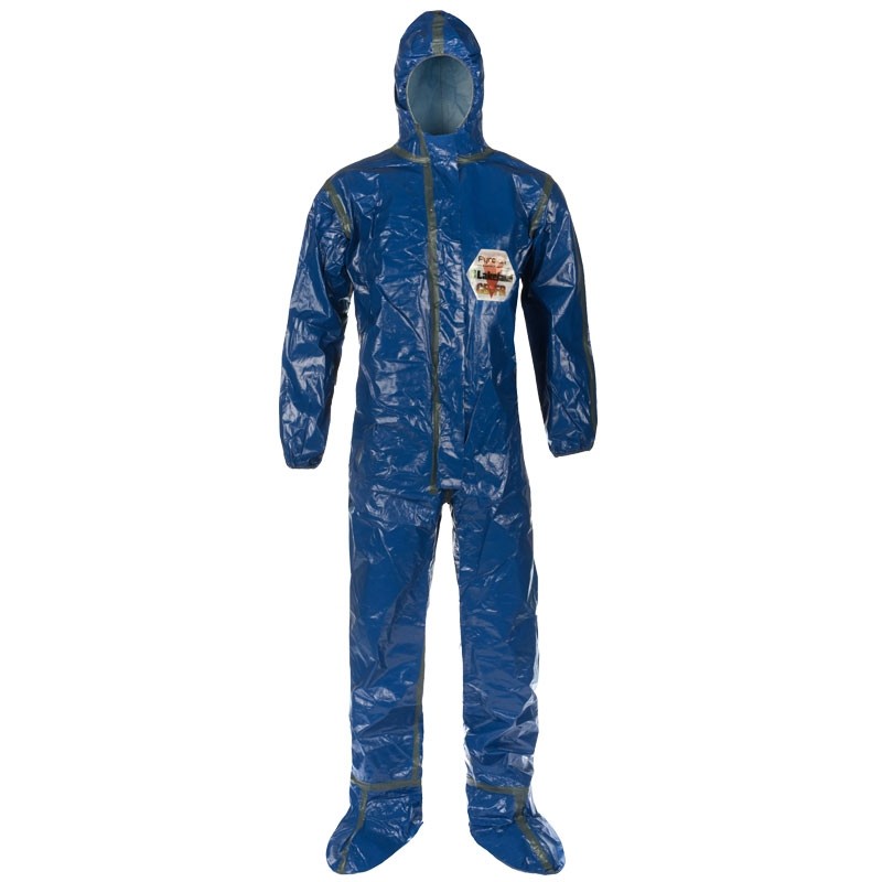 Pyrolon® CBFR Coverall – Respirator Fit Hood, Attached Boots, Elastic Wrist, Storm Flap Over Zipper, X-Large