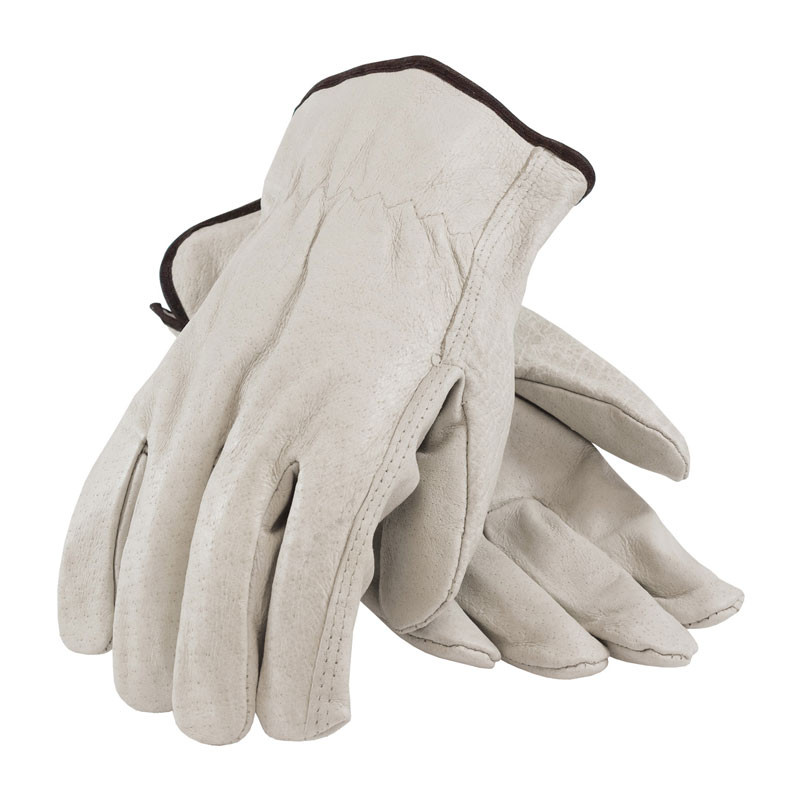 Industrial Pigskin Drivers Glove, Straight Thumb, Small