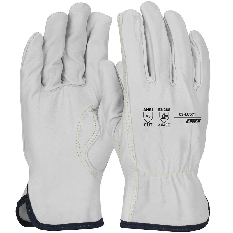 Goatskin Drivers Glove, HPPE Cut-Resistant Liner, Keystone Thumb, 3-XL