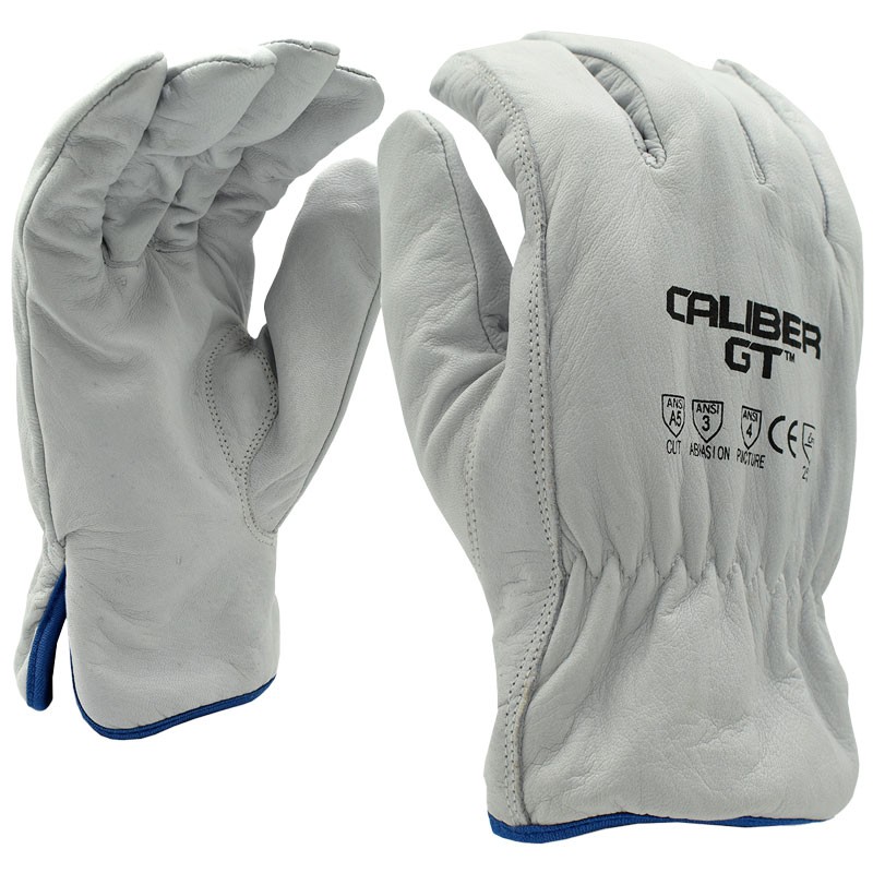 Goatskin Drivers Glove, HPPE Cut Resistant, Medium