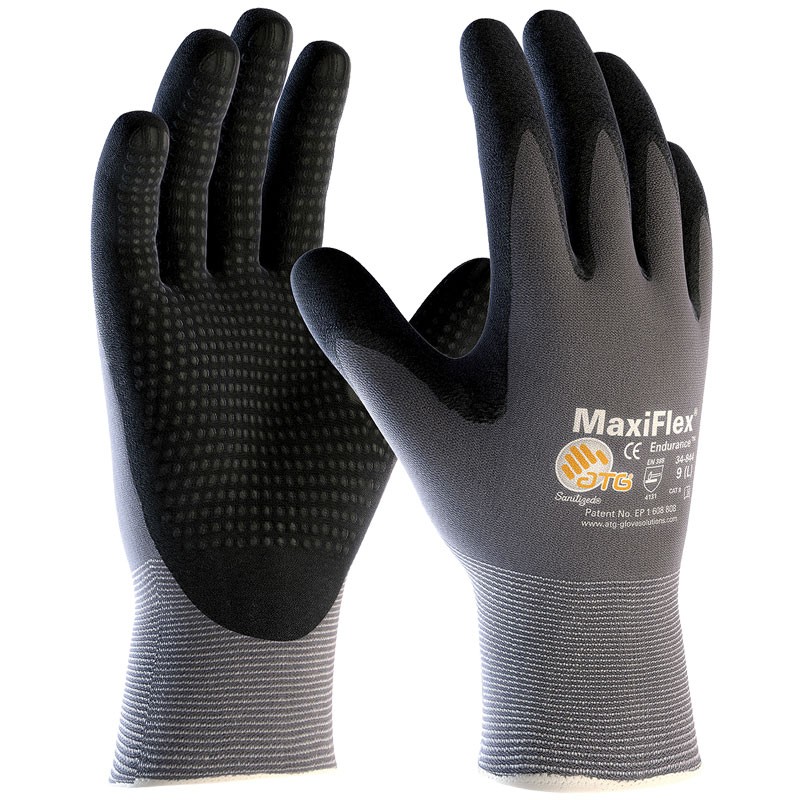 MaxiFlex® Nylon Glove, Dotted Nitrile MicroFoam Grip, Medium