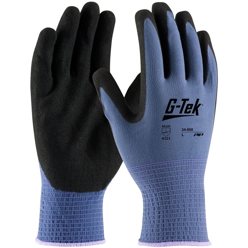 Nylon Glove, Nitrile Coated MicroSurface Grip, Medium