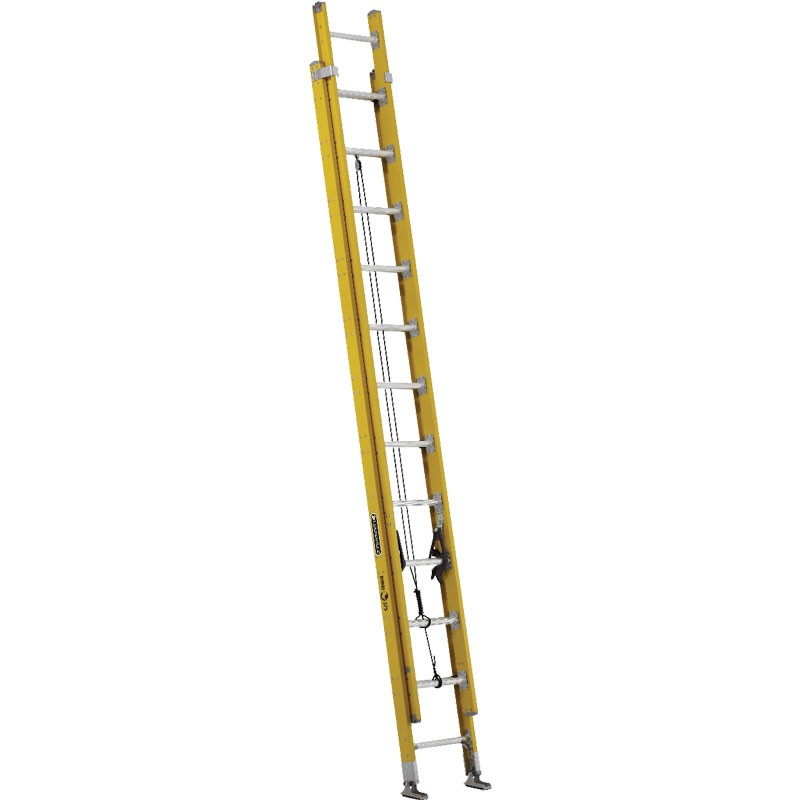 24 FT TYPE IAA FIBERGLASS EXT LADDER 375 LB CAPACITY