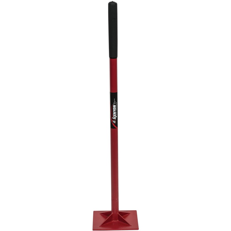 10 IN. X 10 IN. X 1/4 IN. STEEL TAMP W/ 48 IN. STEEL HANDLE