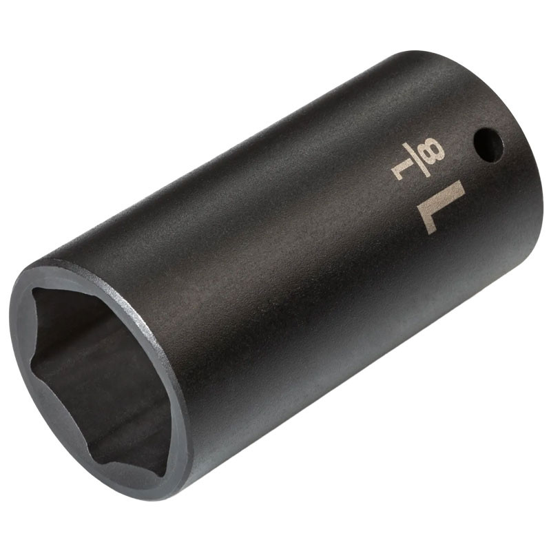 1-1/8" x 1/2" Drive 6-Point Deep Impact Socket