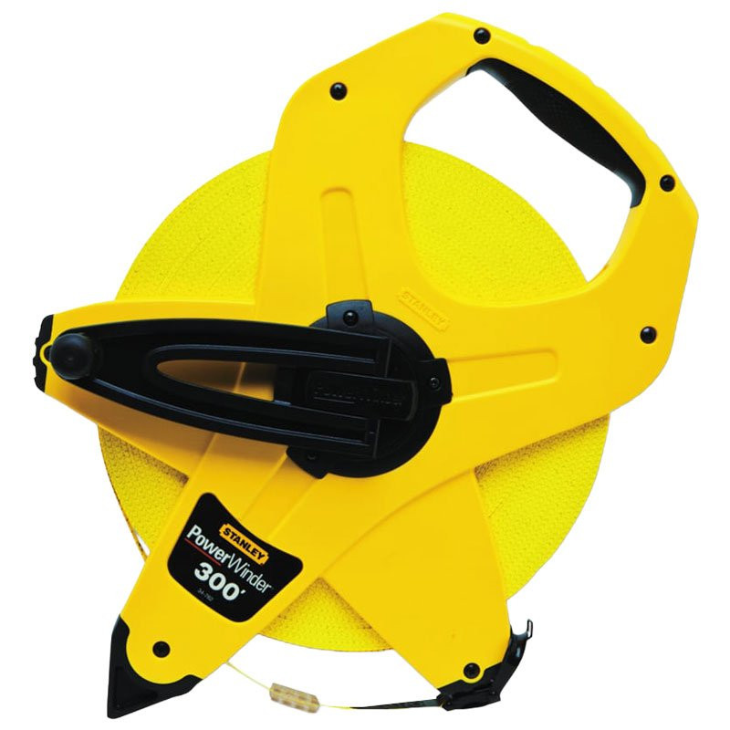 Powerwinder® Fiberglass Reel Tape Measure, 300'