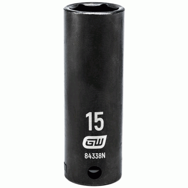 15MM x 3/8" Drive 6-Point Deep Impact Socket