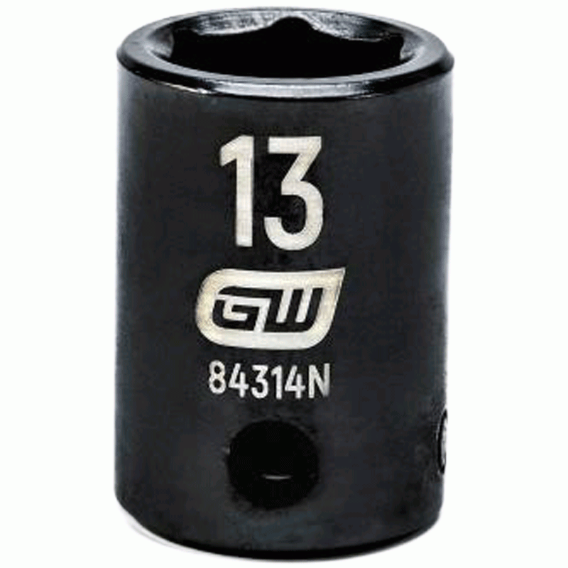 13MM x 3/8" Drive 6-Point Standard Impact Socket
