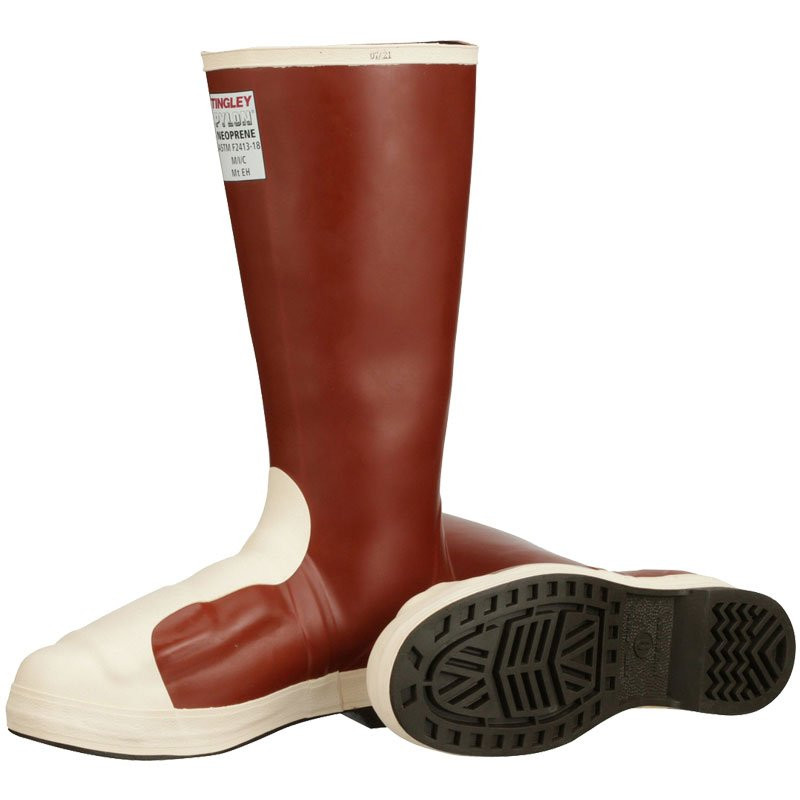 Pylon® 16" Steel Toe & Plate Rubber Boot W/Metatarsal Protection, Electrical Shock Resistant, Size 9