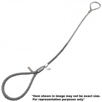 WIRE ROPE SLING 5/8" X 4' 1-PART STD 10" EYES