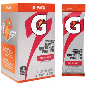 Gatorade® Fruit Punch Single Serve Powder Packs (Makes 20 Oz) - Case of 80